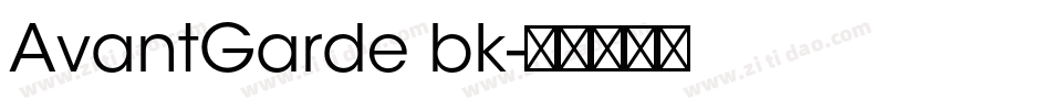 AvantGarde bk字体转换